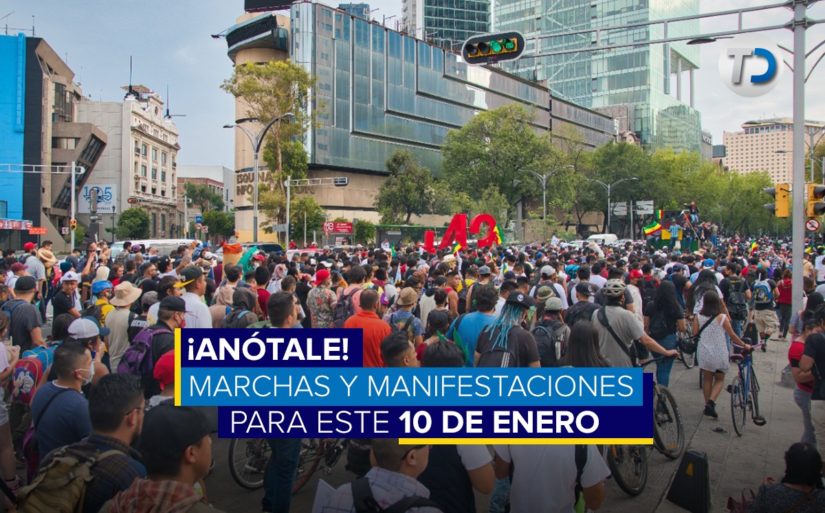 Marchas y manifestaciones de este 10 de enero del 2022/ Archivo