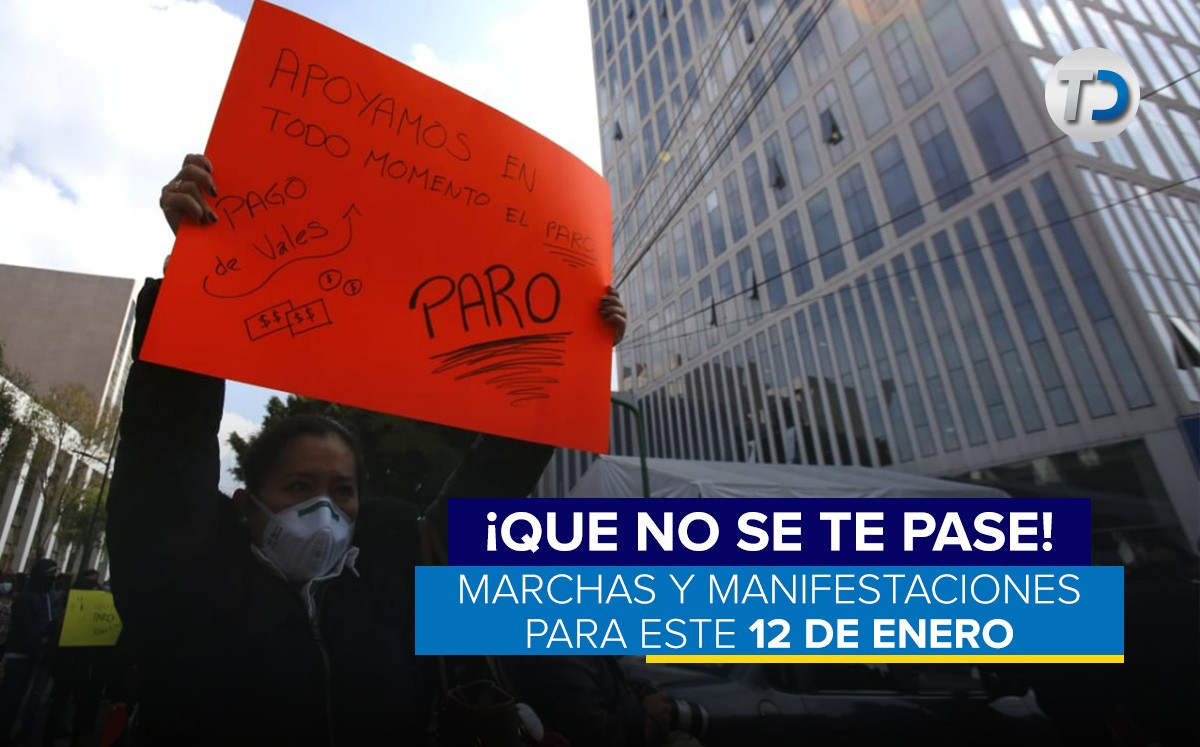 Marchas 12 de enero 2022 en CdMx