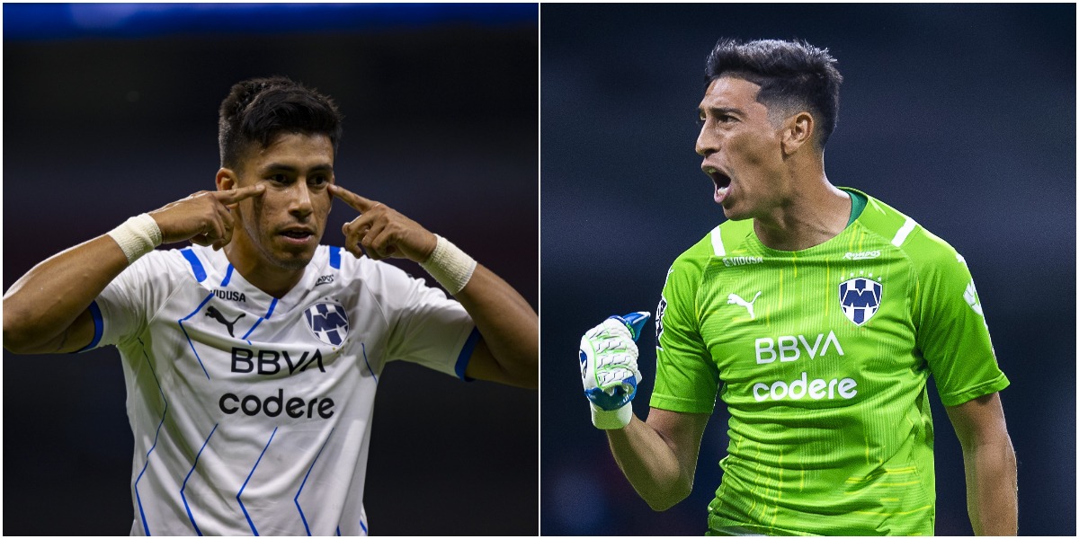 Maxi Meza y Esteban Andrada, jugadores de Rayados / Fotos Mexsport