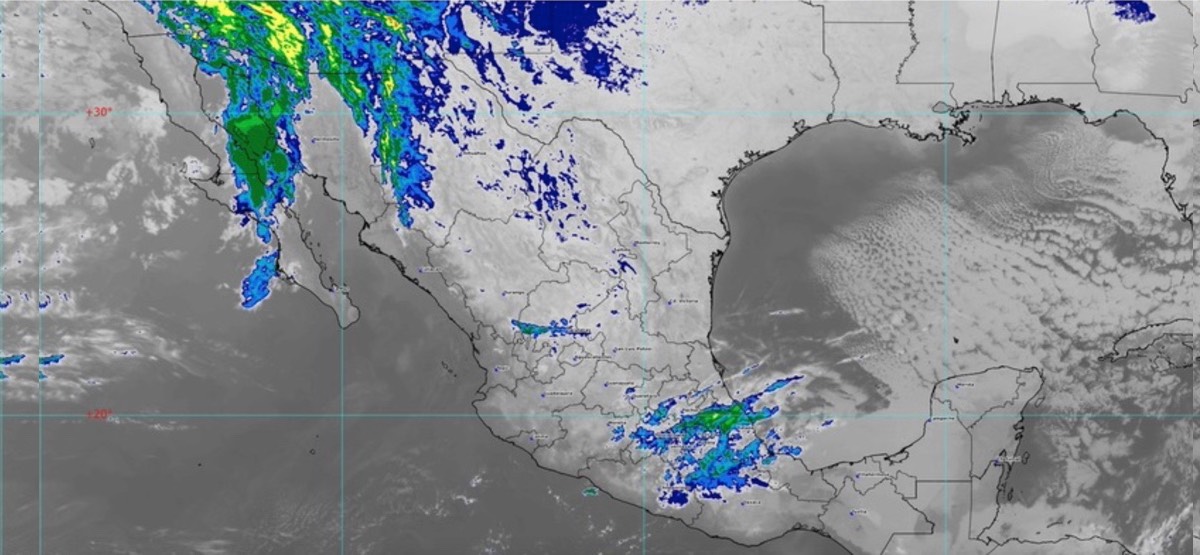 Imagen de satélite del lunes 17 de enero / SMN.