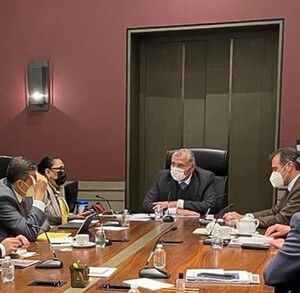 Se reúnen titulares de Gobernación, INE y SSPC / Cortesía Se reúnen titulares de Gobernación, INE y SSPC / Cortesía