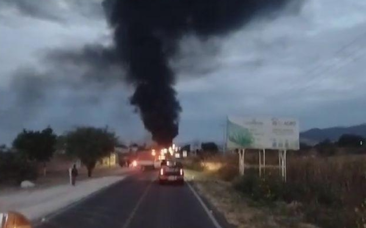 Incendio en San Gabriel / Twitter @PCJalisco