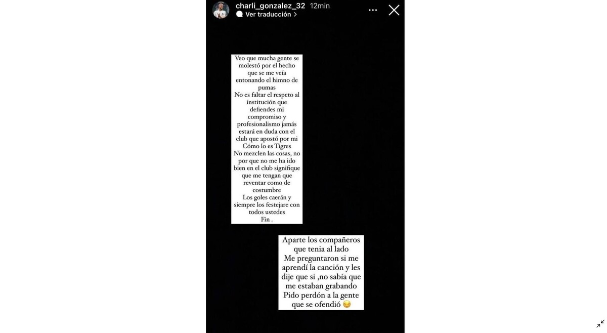 Carlos González se disculpa tras entonar himno de Pumas