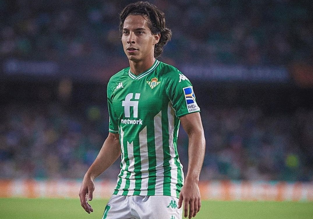 Diego Lainez, jugador mexicano del Real Betis / Instagram @diego_lainez