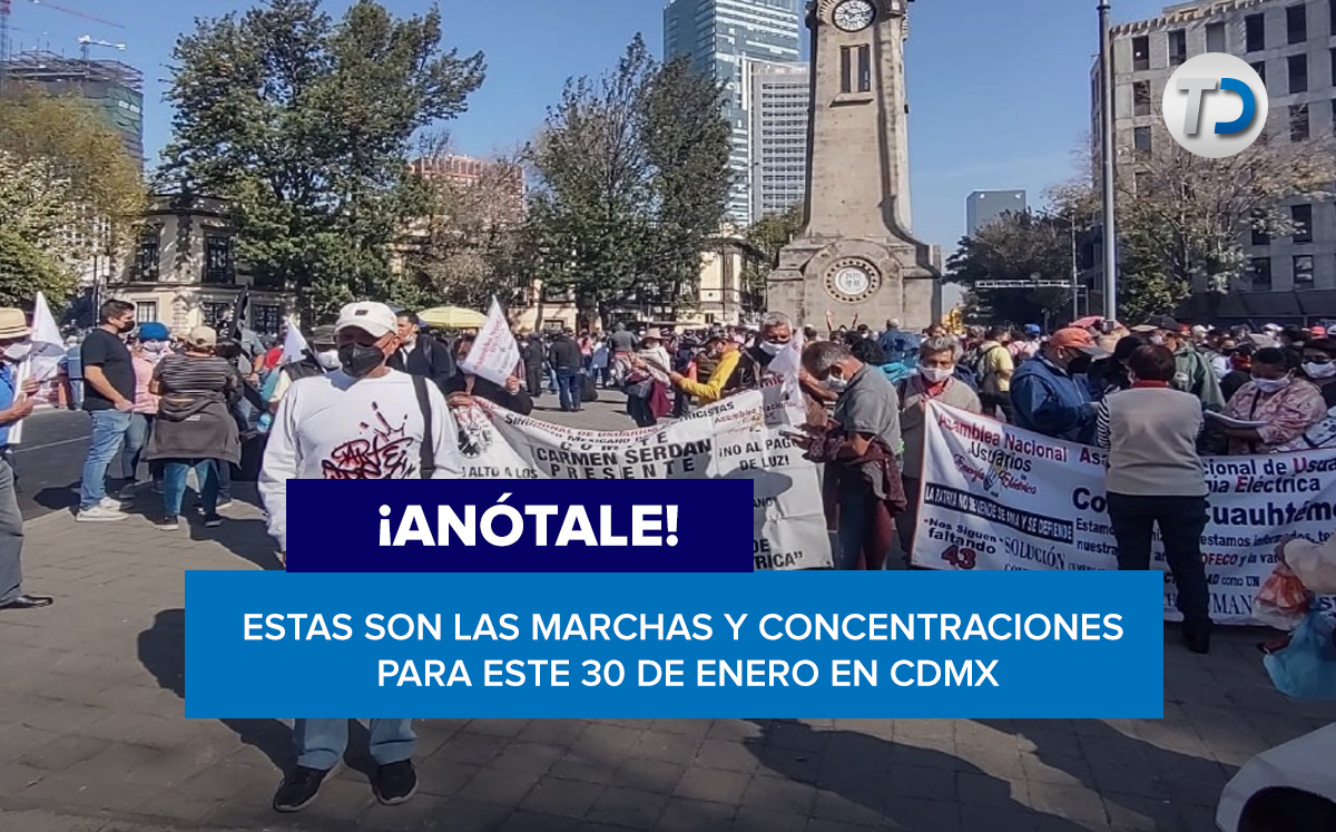 Marchas y manifestaciones en la Ciudad de México del 30 de enero/ Ramón Ramírez