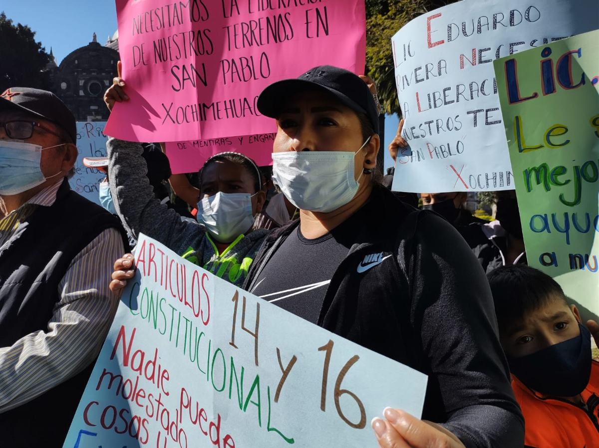 Habitantes de San Pablo Xochimehuacan se niegan nuevamente a reubicación en El Batán / Angélica Tenahua