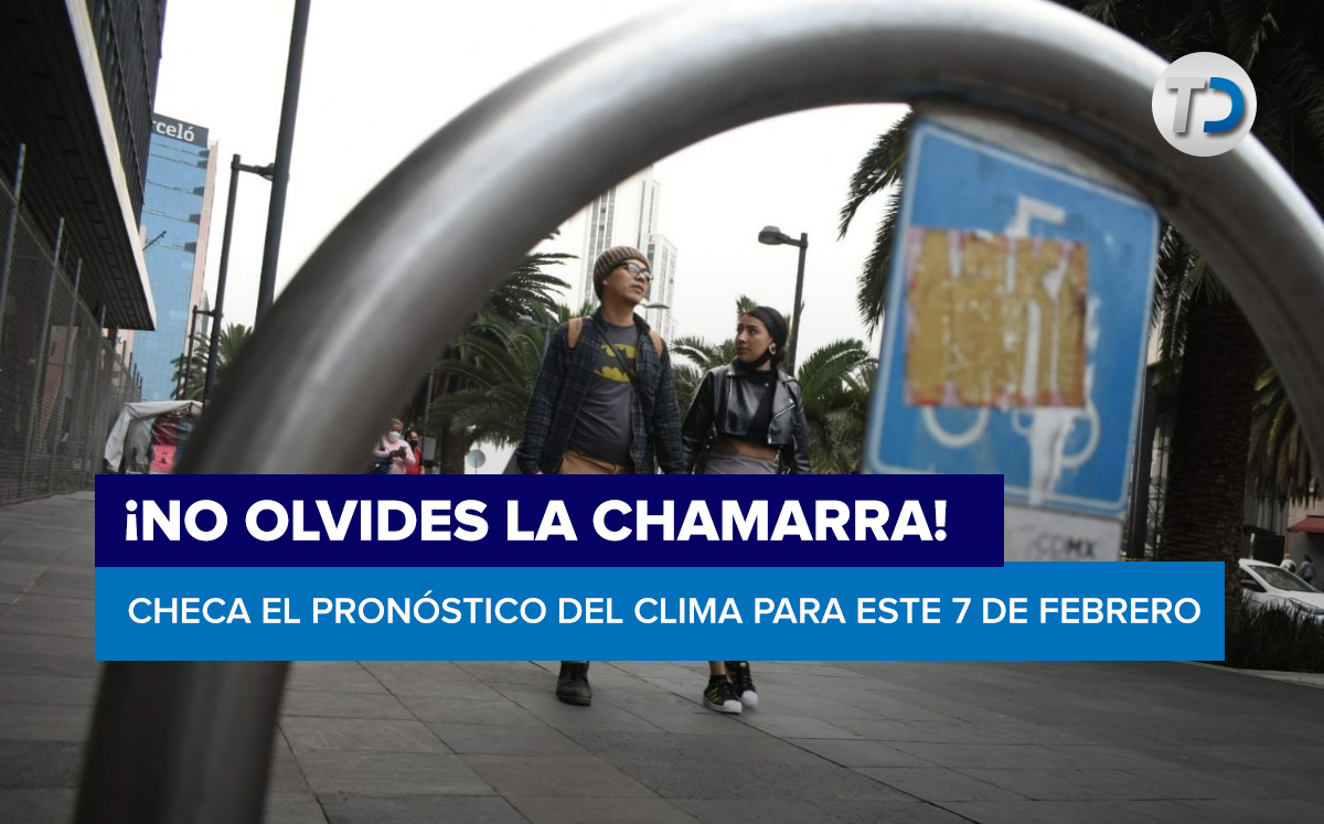 El clima en la Ciudad de México para este 7 de febrero de 2022/ Archivo.