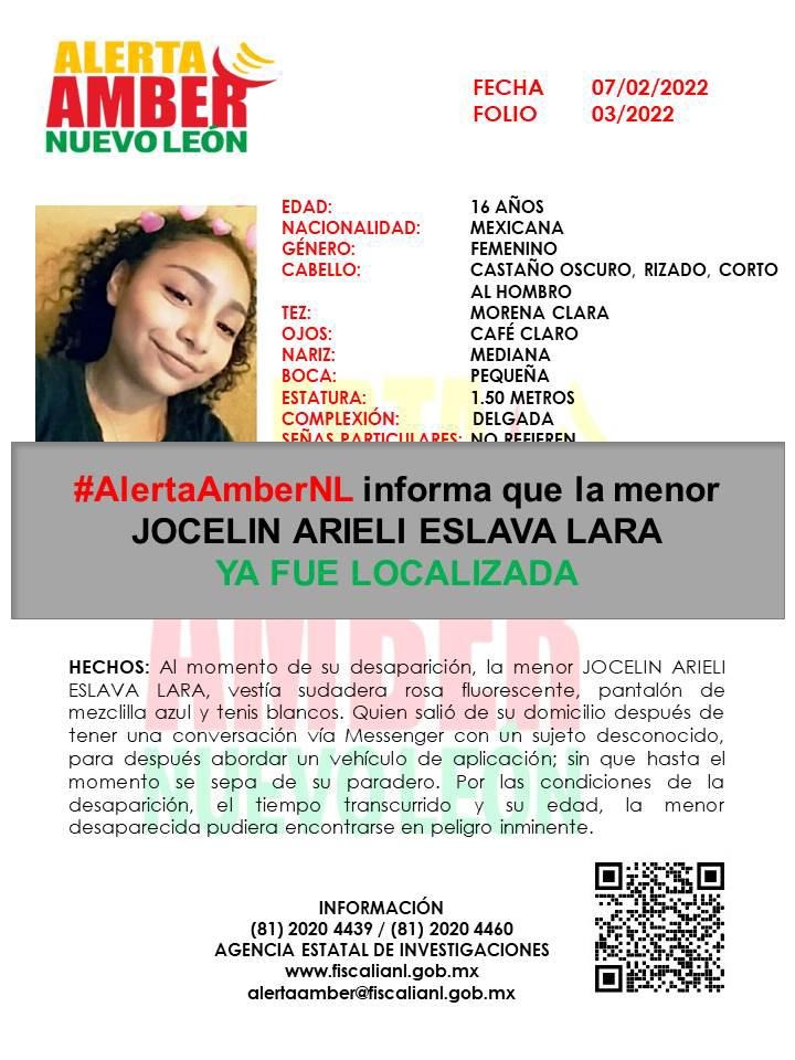 Encuentran a menor reportada como desaparecida en San Nicolás / Cortesía