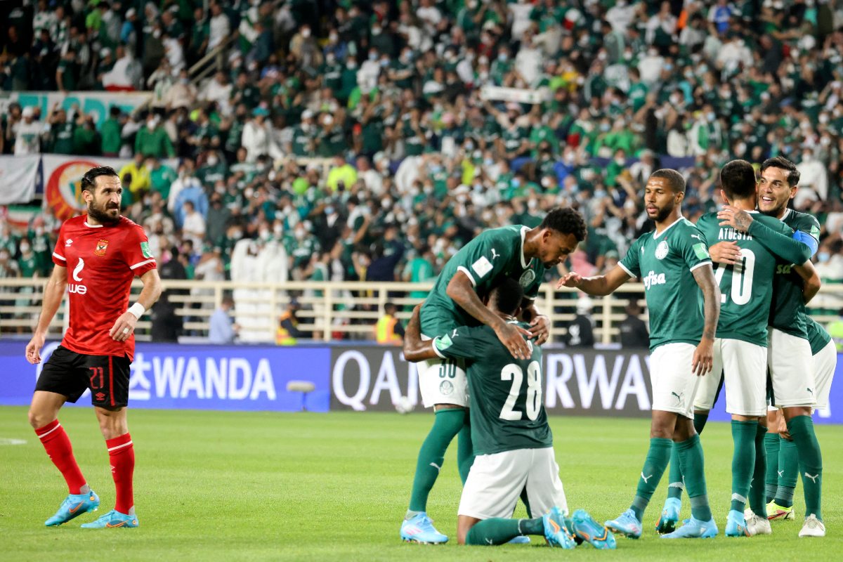 Jugadores del Palmeiras celebran el pase a la final del Mundial de Clubes / AFP