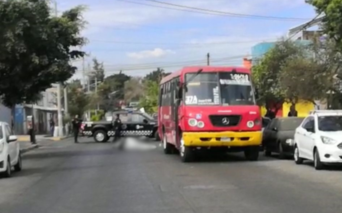 Lugar en donde falleció un hombre que cayó de su motocicleta