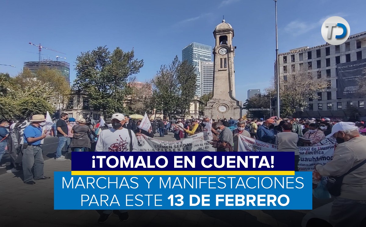 Marchas y manifestaciones en la Ciudad de México este 13 de febrero/ Archivo.