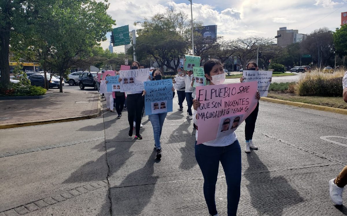 Manifestación para la libertad de María N y Elvia N / Diana Barajas