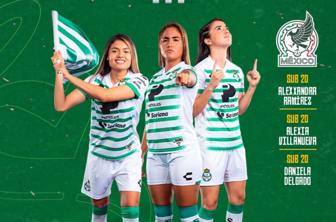 Selección Mexicana Sub 20 convoca a tres jugadoras de Santos Laguna