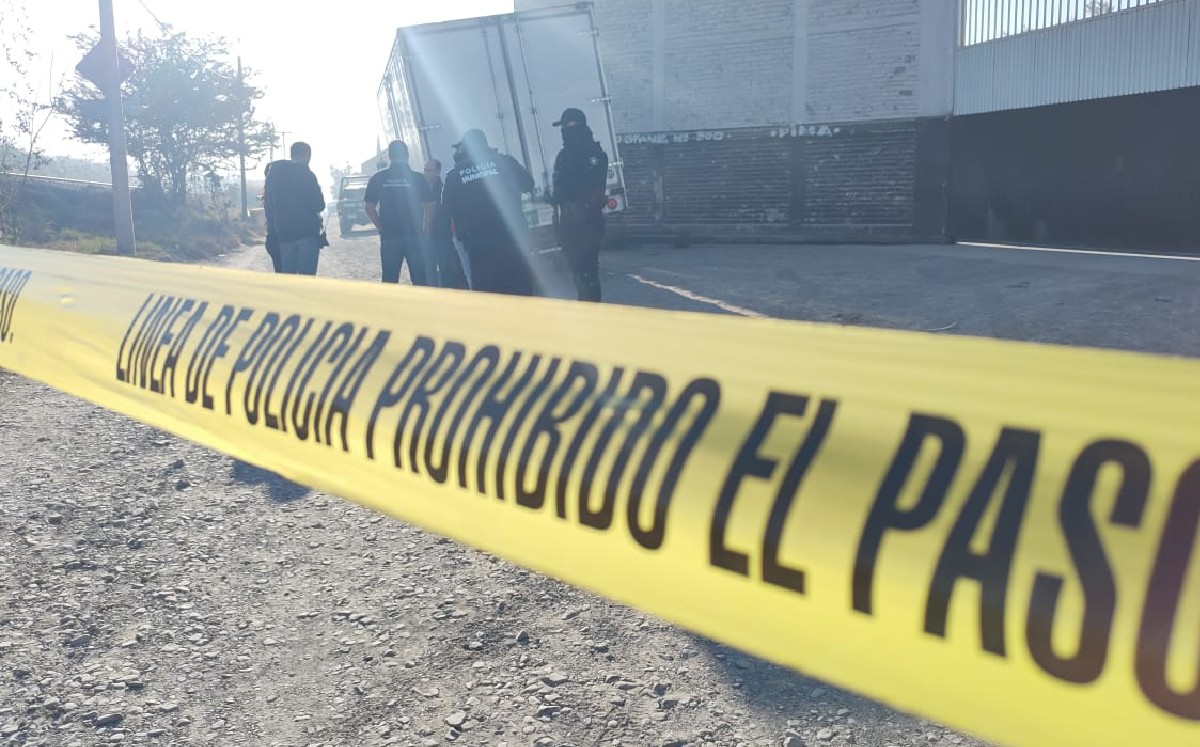 Camión de carga recuperado en Tlaquepaque / Juan Carlos Munguía
