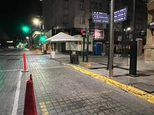 Se vacían los Drive Thru para pruebas covid en el ocaso de la cuarta ola en Nuevo León.
