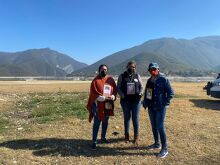 Colectivo Eslabones Nuevo León se unen a búsqueda de desaparecidos en Presa La Boca de Santiago.