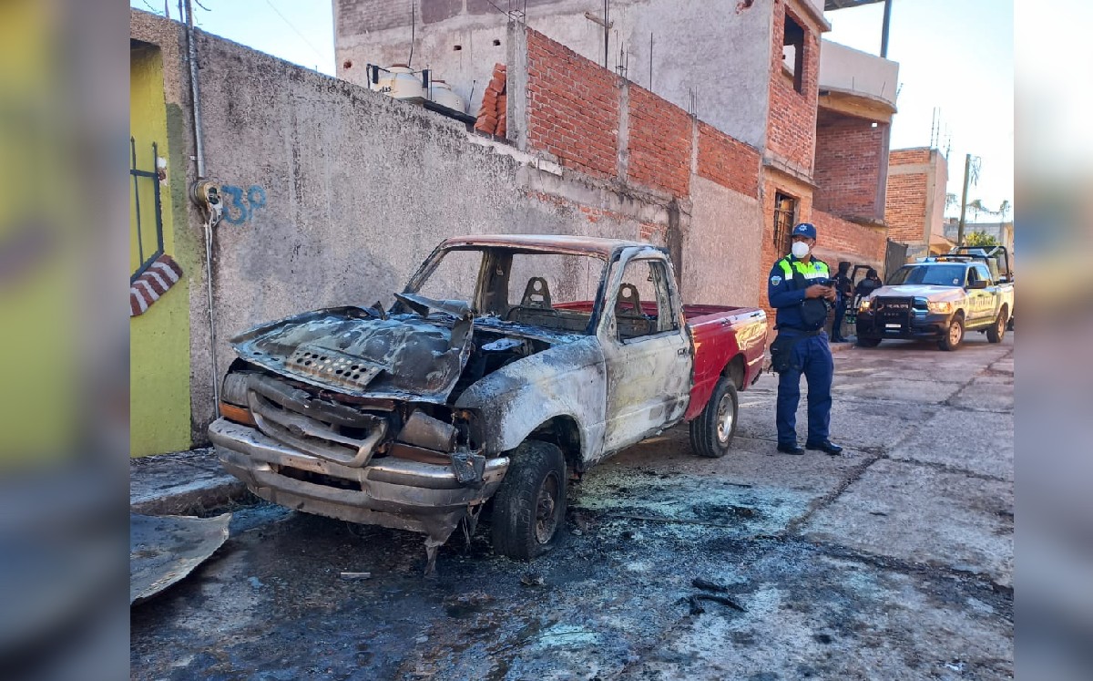 Ocurre otro ataque en Pénjamo, queman hasta una camioneta / Cortesía