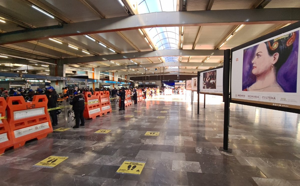 Estación Cuatro Caminos libre de ambulantes /@MetroCDMX