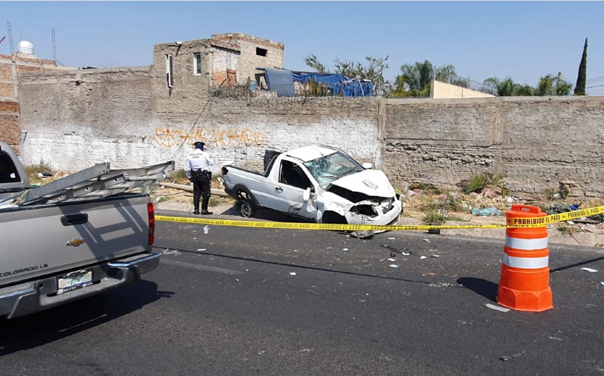 Vehículo chocado en Guadalajara