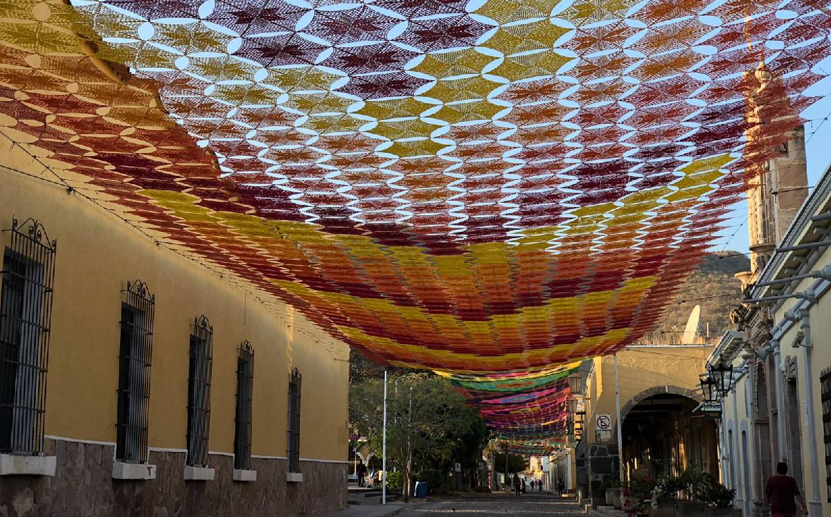 Obra 'Cielo tejido' en Etzatlán, Jalisco / Antonio Carvajal