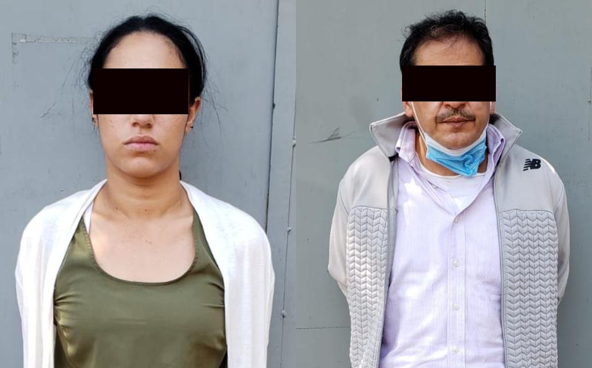 La pareja fue detenida muientras circulaban en un auto /SSC