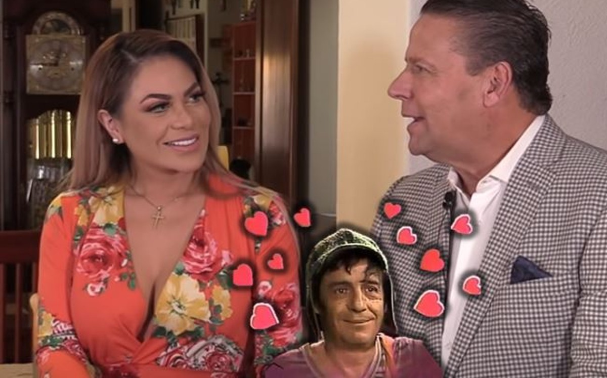 El conductor Alfredo Adame se mostró sumamente enamorado de su novia Magaly Chávez.