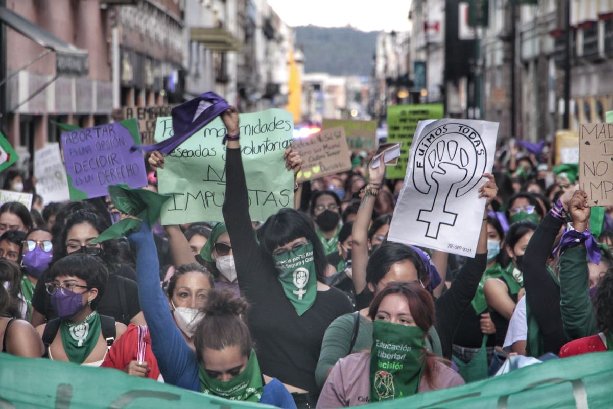 Mujeres participan en una manifestación feminista / Melanie Torres