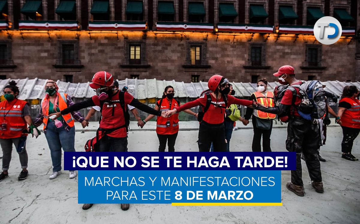 Marchas y manifestaciones en la CdMx hoy 8 de marzo 2022| Telediario México