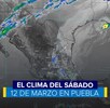 Pronóstico del tiempo del sábado 12 de marzo en Puebla