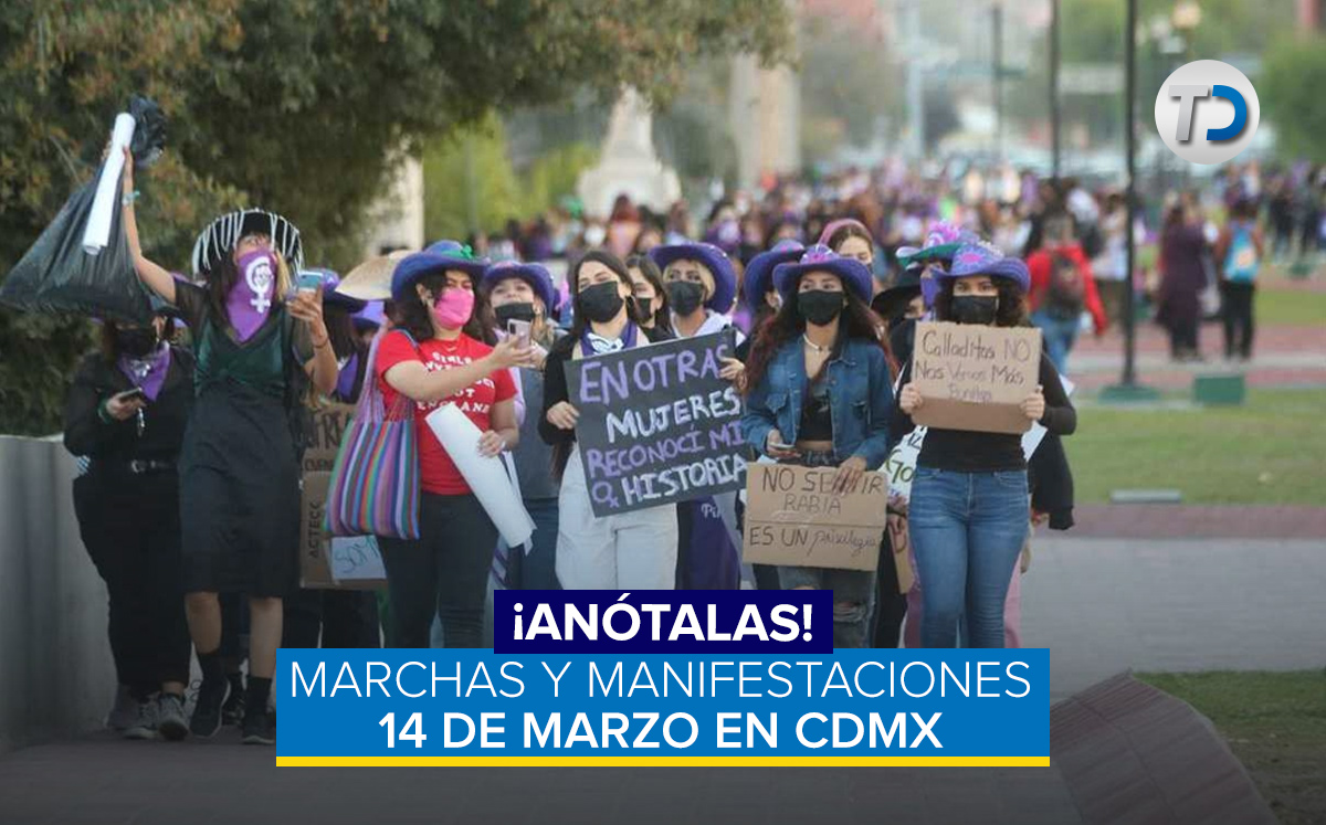 Marchas y manifestaciones del 14 de marzo en la CdMx/ Archivo