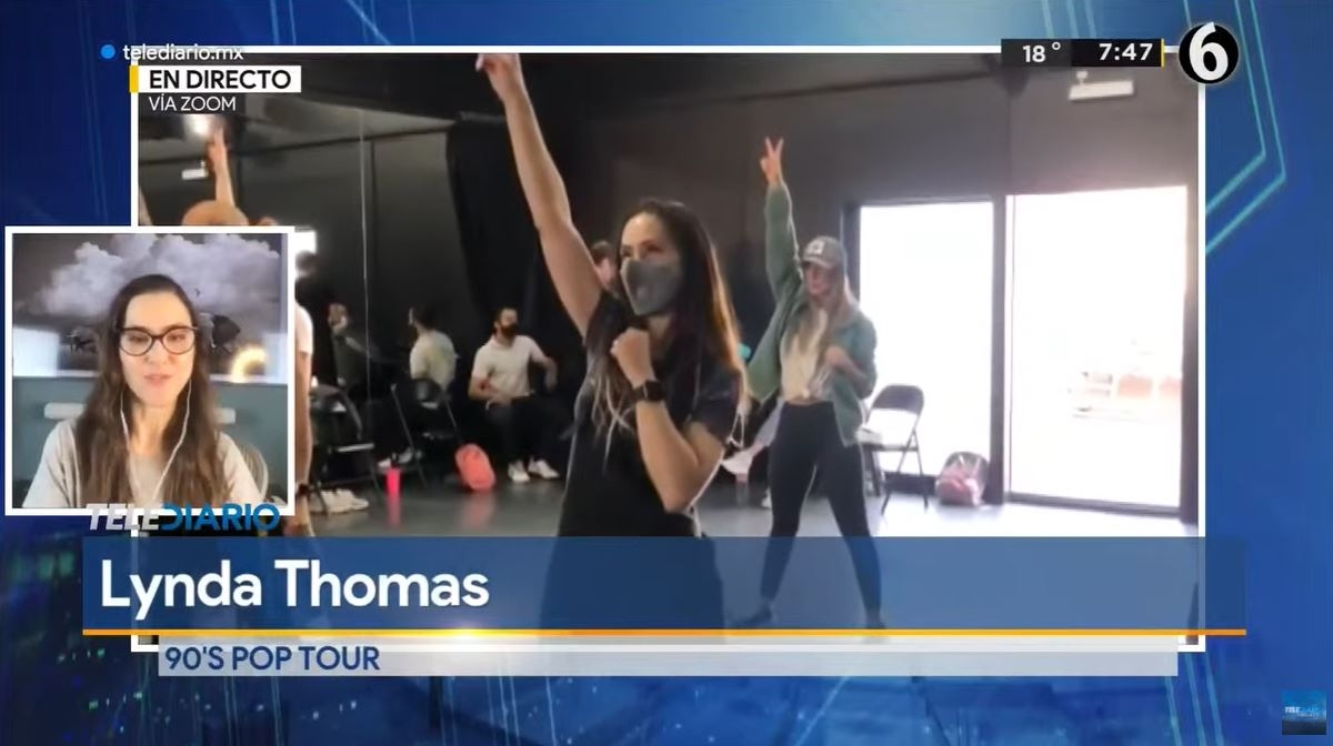 Lynda Thomas, integrante 90 Pop Tour / Telediario