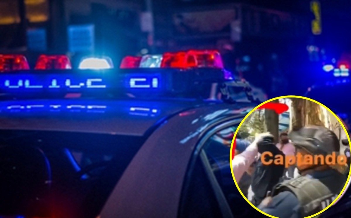 Mujer confunde a policía con un ladrón y lo golpea