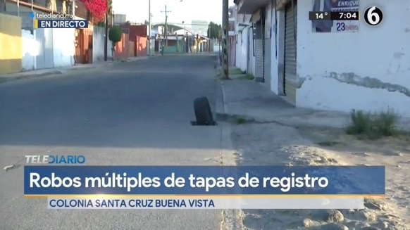 Roban tapas de registro de luz / Telediario