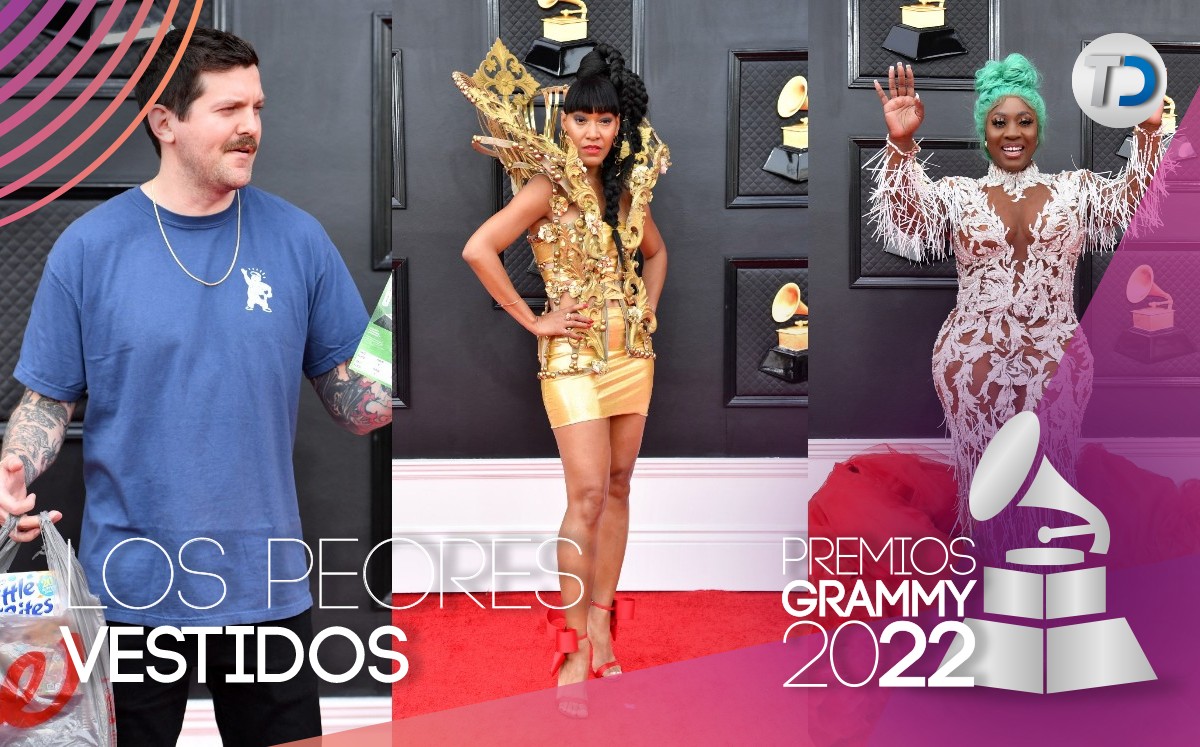 La moda se hizo presente en la alfombra roja de los Grammy 2022. / AFP