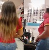 La chica de 22 años comparte fotos y videos dentro de su trabajo.