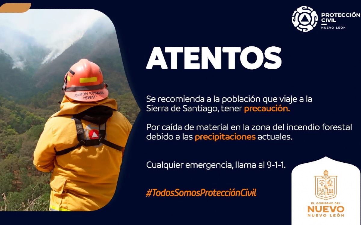 Incendio en la Sierra de Santiago tiene un 90% de control