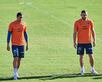 Rogelio Funes Mori y Vincent Janssen durante un pasado entrenamiento / Mexsport Rogelio Funes Mori y Vincent Janssen durante un pasado entrenamiento / Mexsport