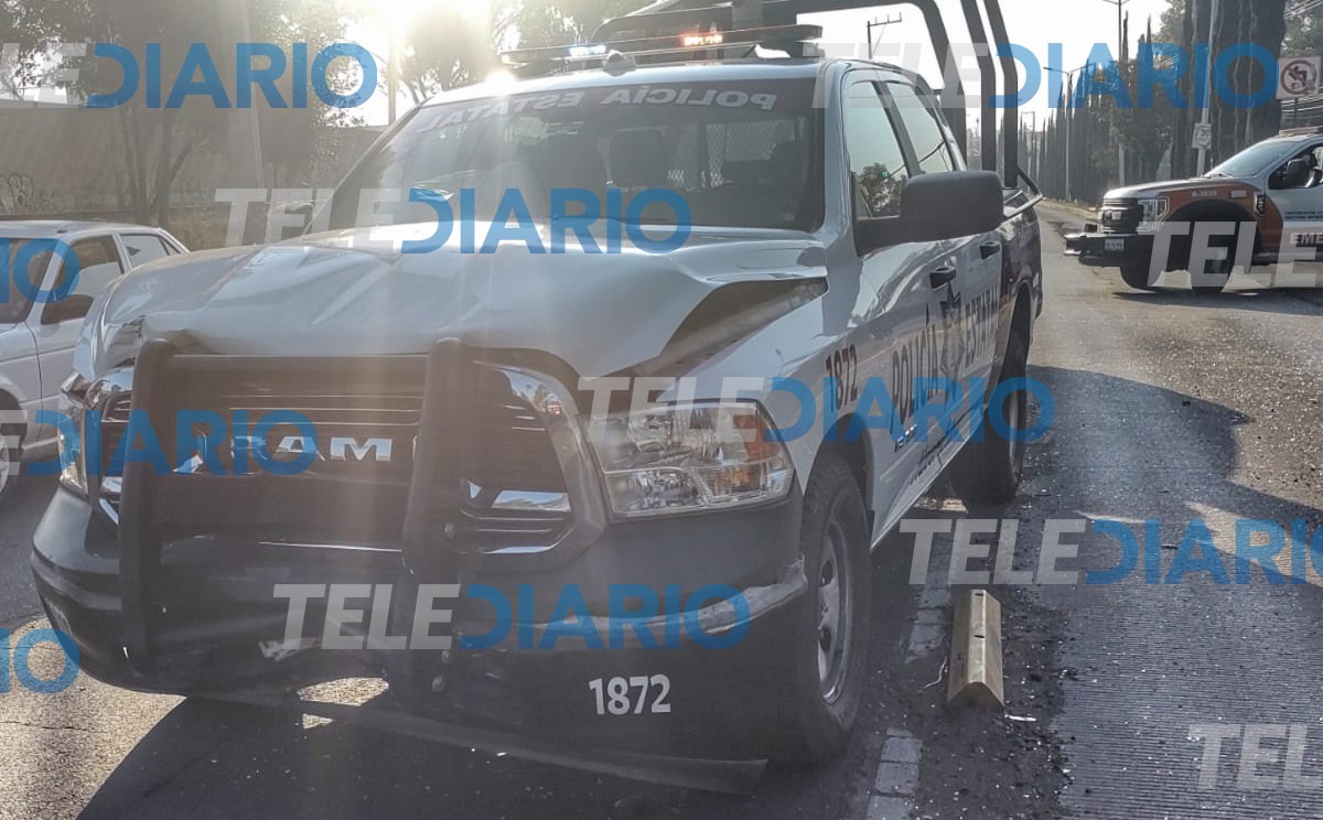 Patrulla de la Policía Estatal choca en Puebla / Jesús Zavala
