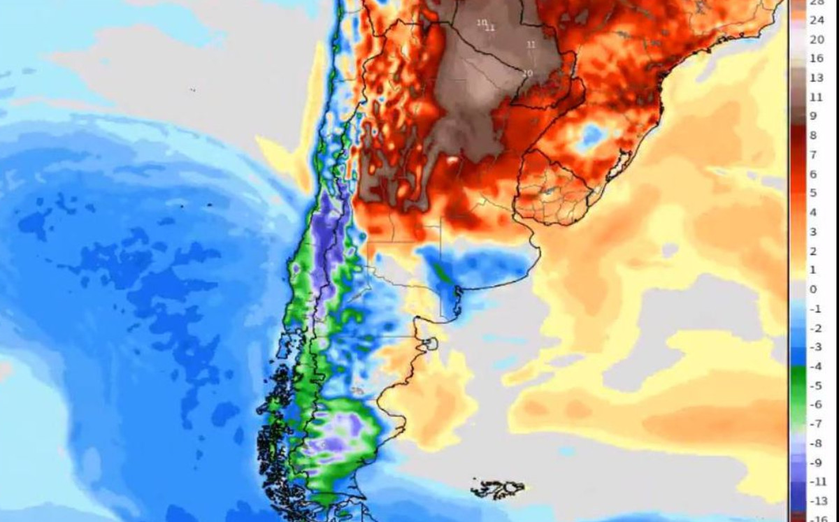 Clima "de locos" espera a Argentina en los próximos días. @extremetemps