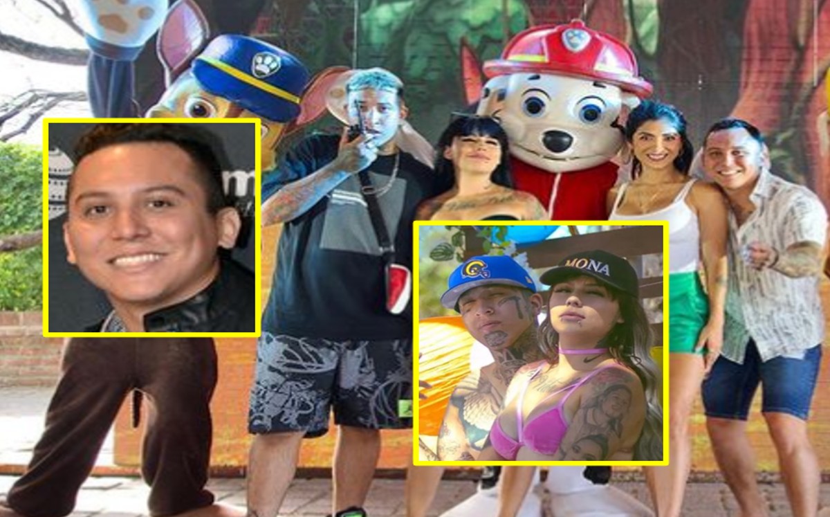 El cantante Edwin Luna estuvo presente en la fiesta de cumpleaños de Geros.