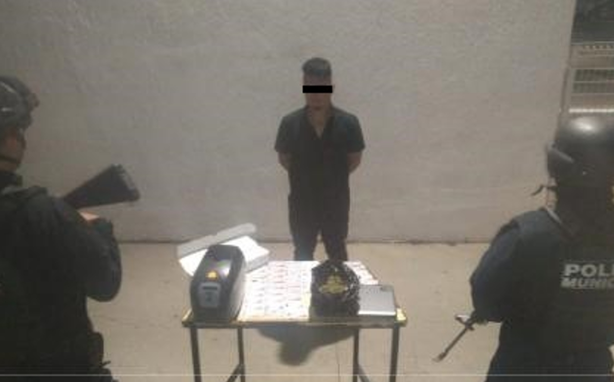 El detenido fue identificado como Sebastián ‘N’ de 31 años