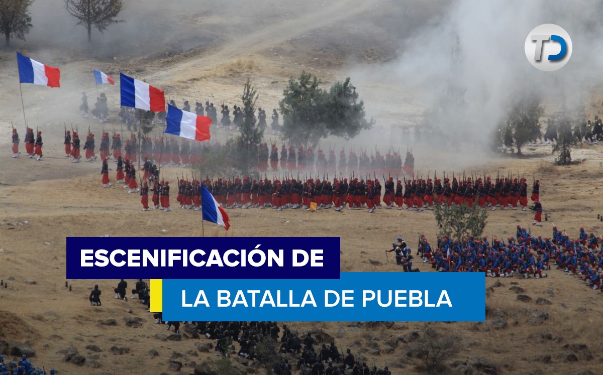 Escenificación de la Batalla de Puebla / Telediario