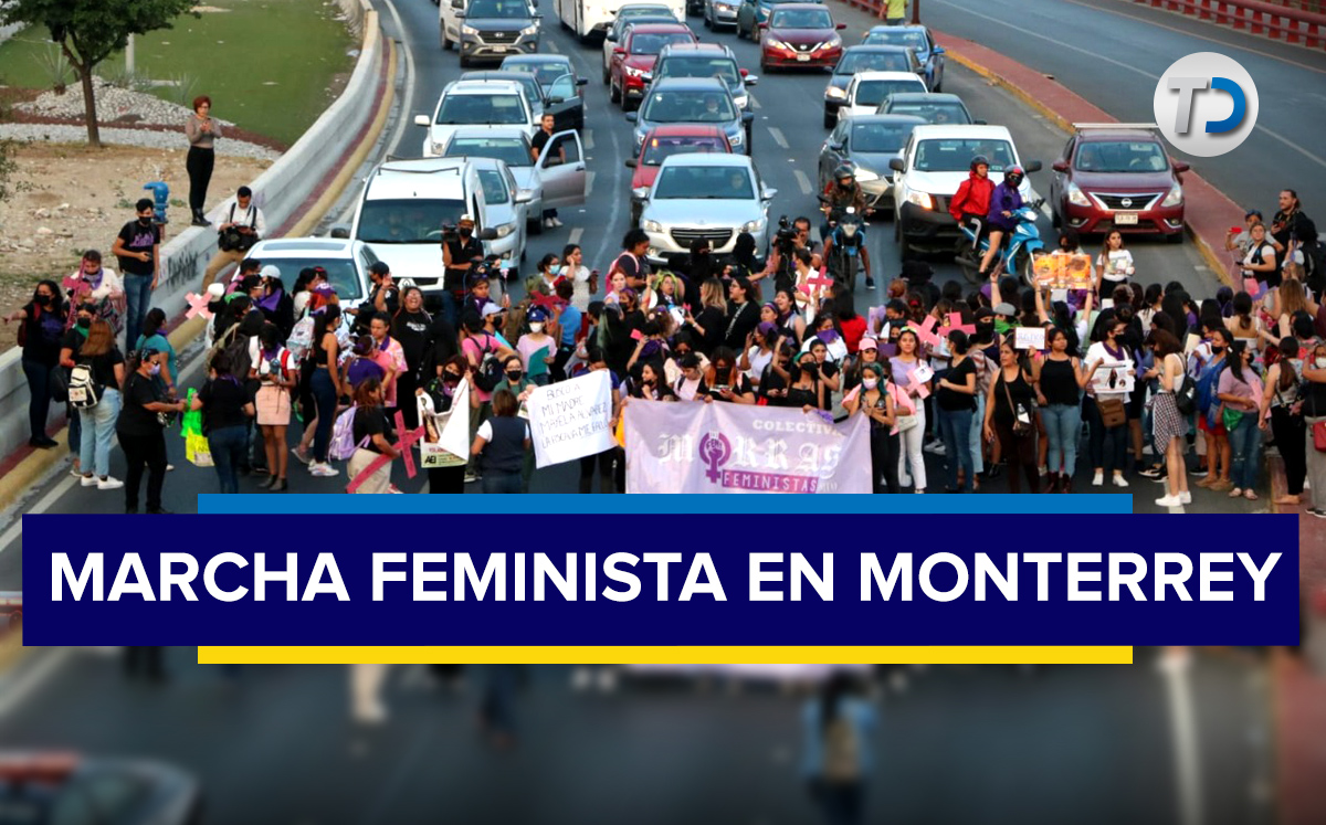 Marcha feminista en Nuevo León. / Leonel Rocha Marcha feminista en Nuevo León. / Leonel Rocha