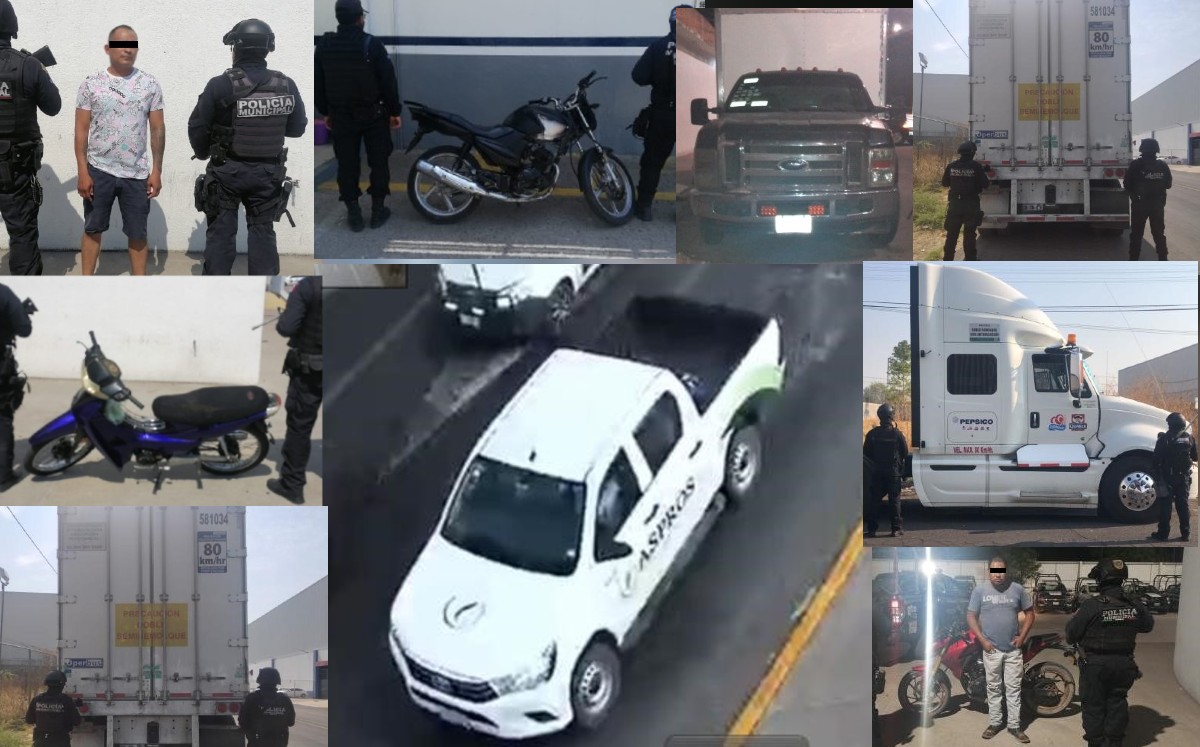 En Celaya aseguran 9 vehículos robados; detienen a dos / Especial