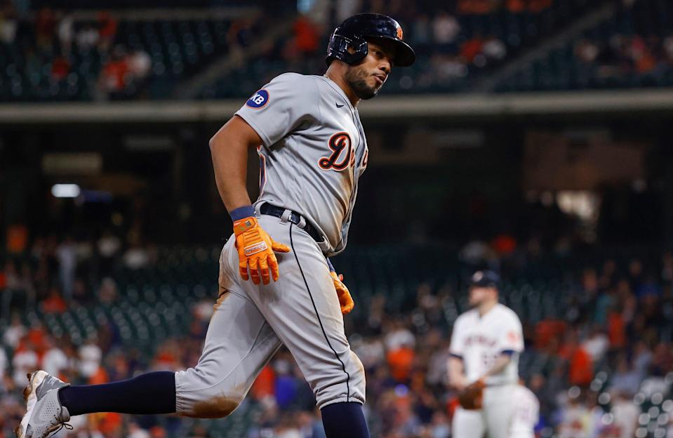 Jeimer Candelario tercera base de los Tigers de Detroit / @MLB
