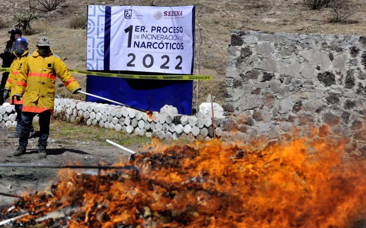 "Primer proceso de incineración de narcóticos 2022" / Carlos Vela