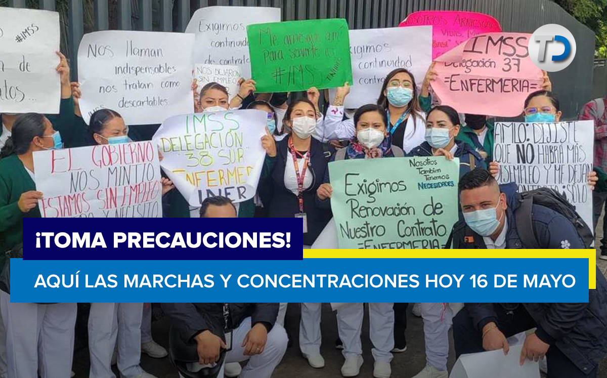 Marchas y manifestaciones en la Ciudad de México este 16 de mayo/ Archivo.