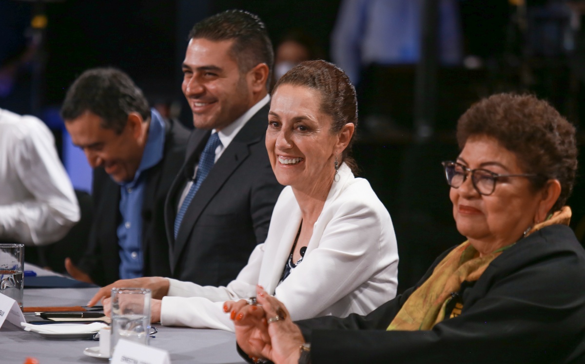 Entrevista con Sheinbaum, Ernestina Godoy y García Harfuch /Juan Carlos Bautista