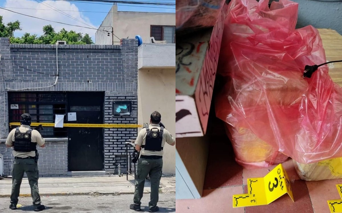 Aseguran droga tras cateo en la colonia Paraíso en Guadalupe. | Especial