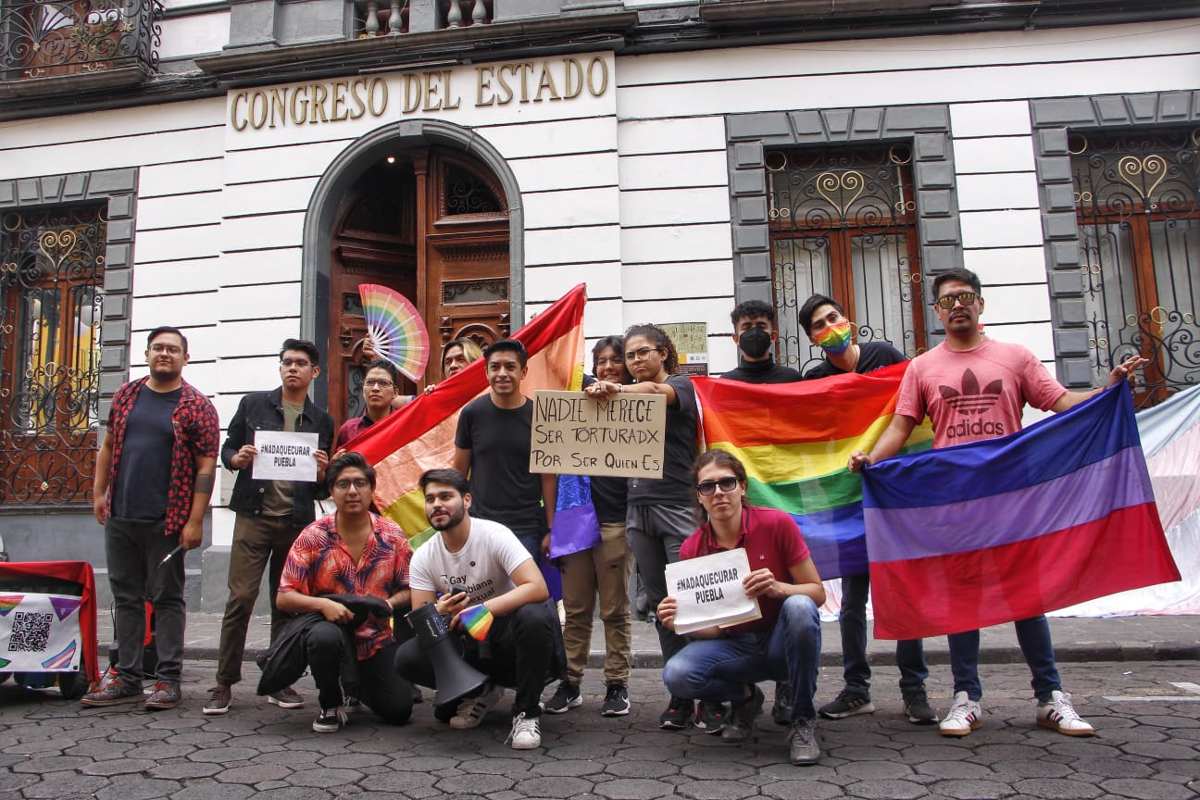 La comunidad LGBTTIQ+ en Puebla celebró la aprobación de castigar las terapias de conversión / Melanie Torres